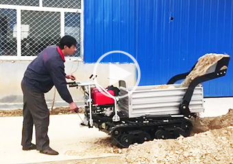 Crawler dumper with loader